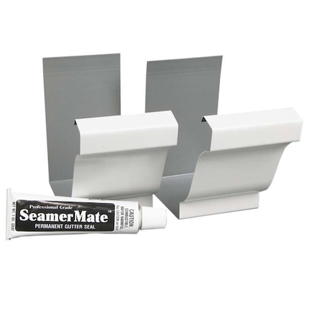 Amerimax Home Products Aluminum K Gutter Seamers, White 5756465